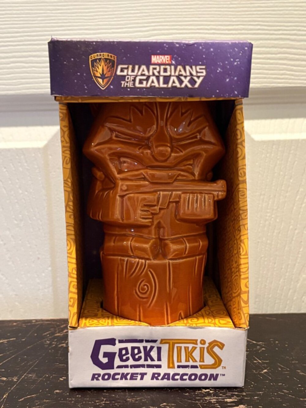Marvel Guardians Of The Galaxy Geeki Tikis Brown Rocket Raccoon Ceramic Tiki Mug